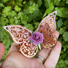 Load image into Gallery viewer, Mini Filigree Butterfly (Rose Gold 8cm)