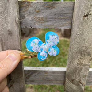 Fabric Butterfly Snap Clip