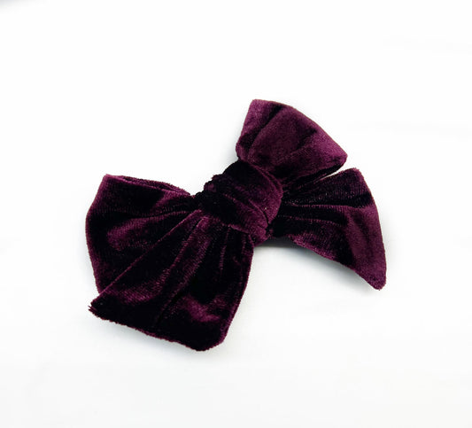 Velvet Bow (Maroon)