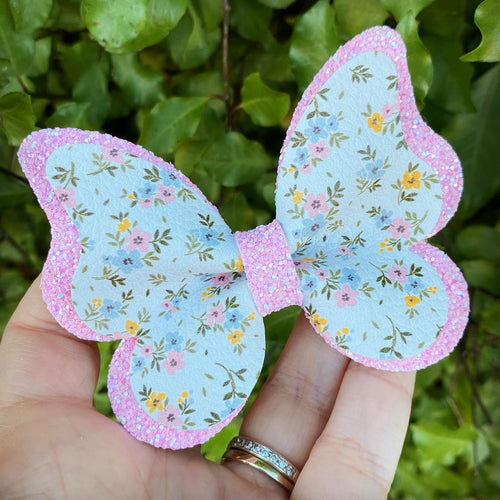 Phoebe Floral Pinched Butterfly