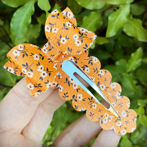 Tabitha Floral Large Snap Clip