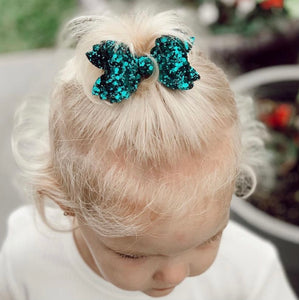 Peacock Classic Glitter Mermaid bow