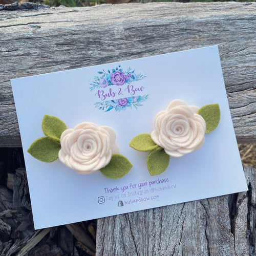 Mini Felt Bloom Piggys (Linen)