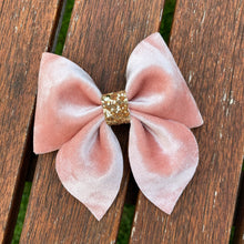 Load image into Gallery viewer, BLUSH Crushed Velvet Sailor Bow