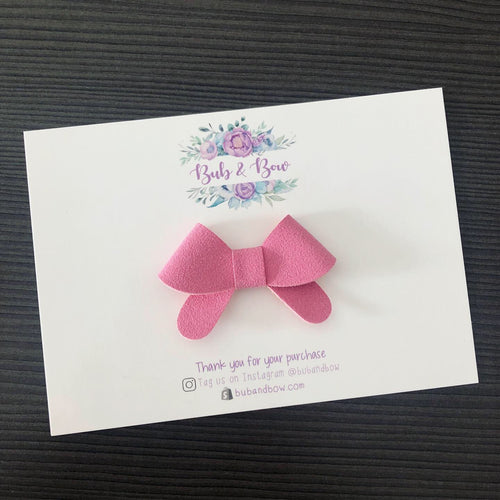 ‘Milla' Suede Bow