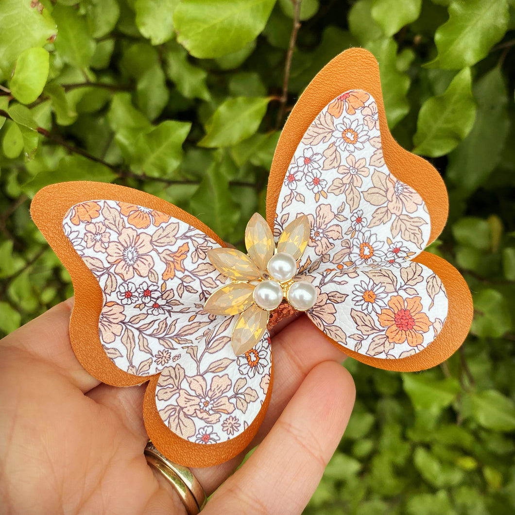 Athena Embellished Pinched Butterfly