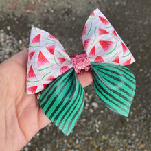 Load image into Gallery viewer, Watermelon Slices Sailor Bow