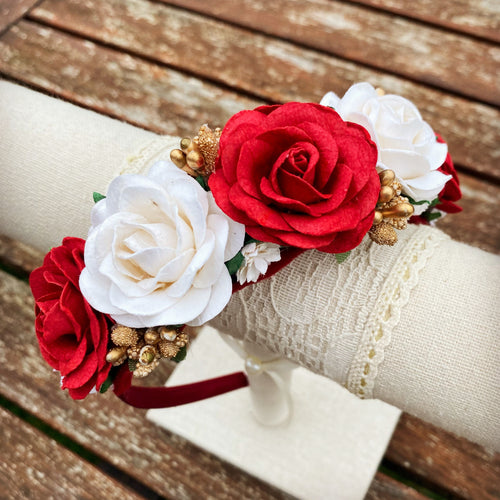 Christmas Mulberry Flower Crown