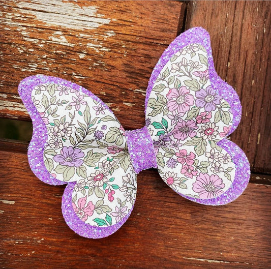 Natalia Floral Pinched Butterfly