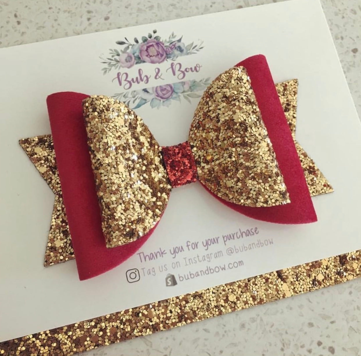 Deluxe Large ‘Dolly' Velvet/ Glitter Bow