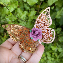 Load image into Gallery viewer, Mini Filigree Butterfly (Rose Gold 8cm)