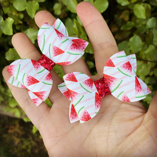 Watermelon Slices Mini Beauty Bows