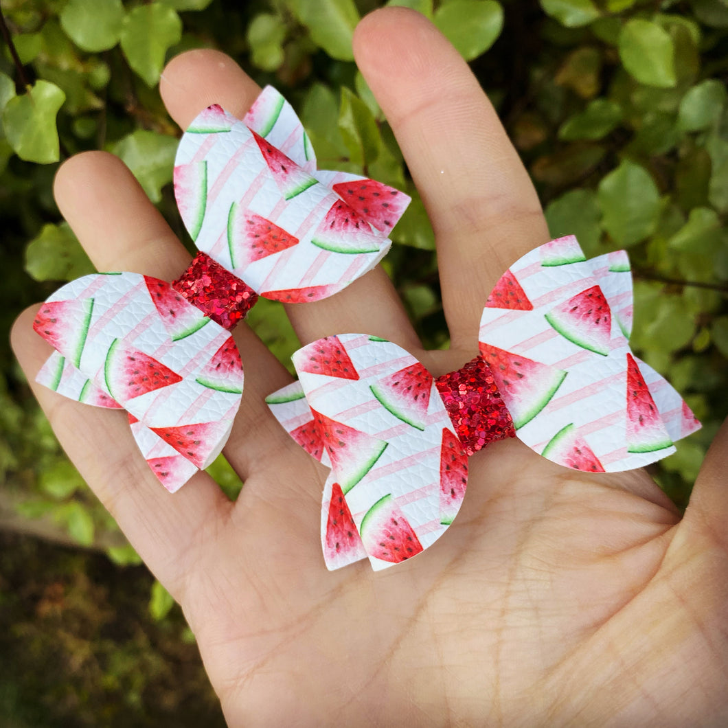 Watermelon Slices Mini Beauty Bows