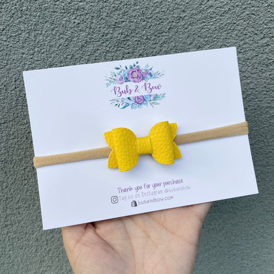 Yellow Baby Beauty Bow