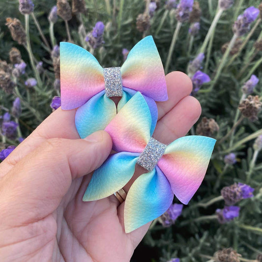 Ombré Rainbow Mini Sailor Bow