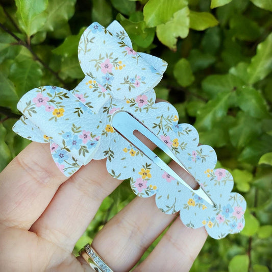 Phoebe Floral Large Snap Clip