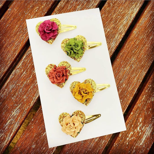 Tuscany Rose Snap Clips