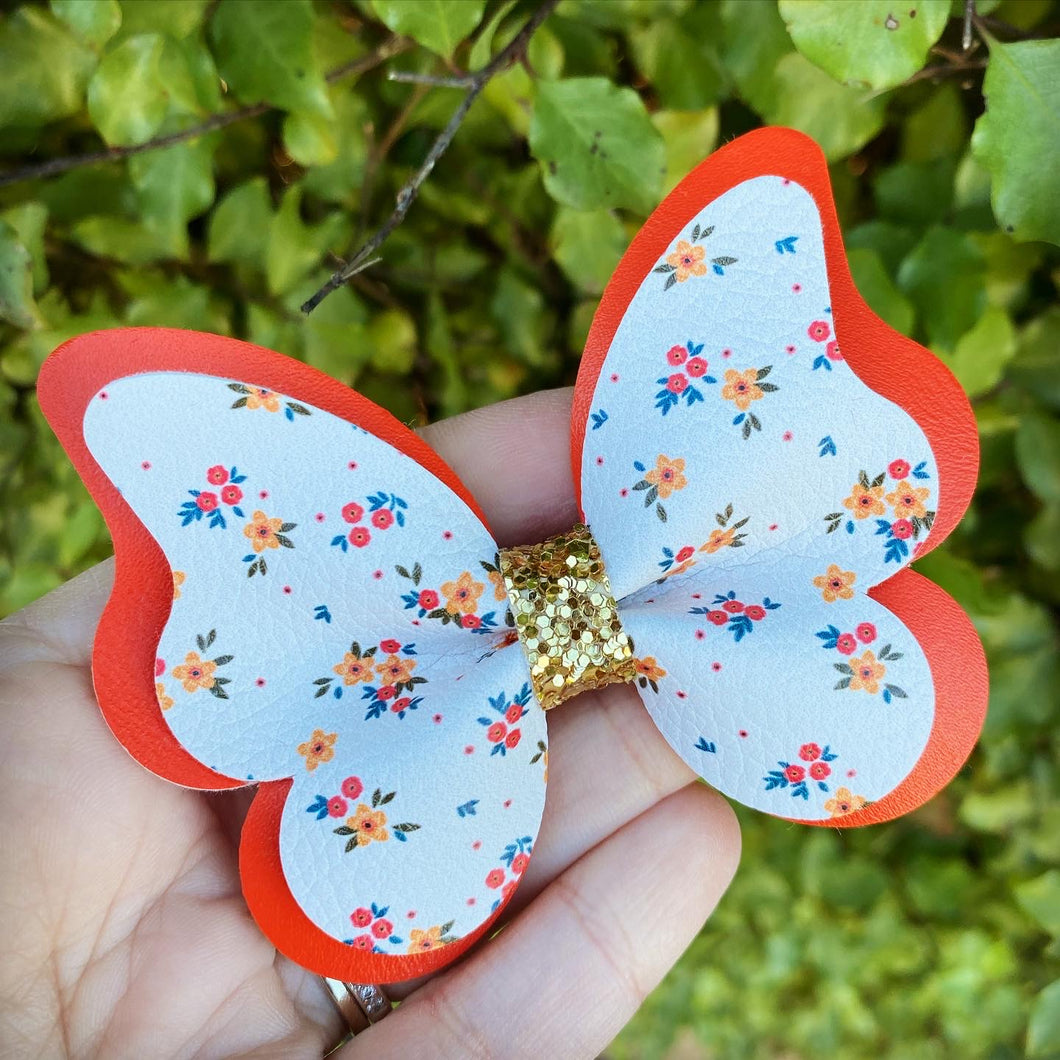 Odette Floral Pinched Butterfly