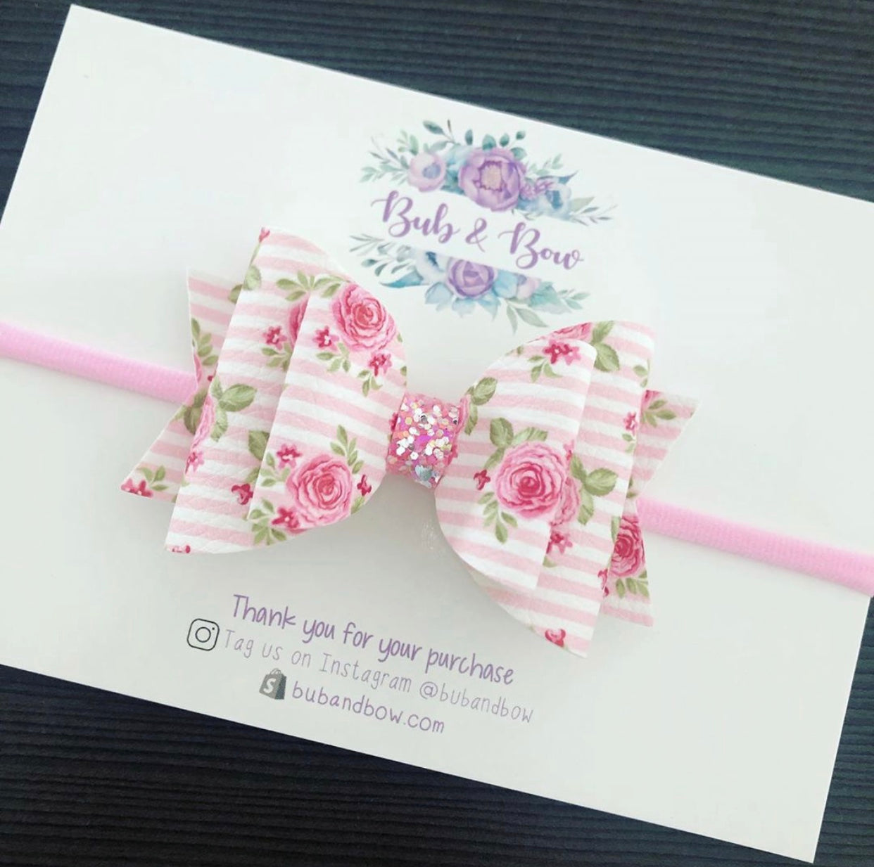 Floral Dolly Bow