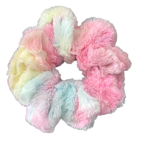 Pastel Fluffy Scrunchie