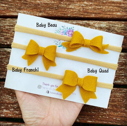 Custom Baby Felt Bows