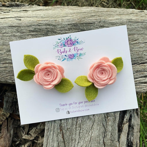 Mini Felt Bloom Piggys (Petal Pink)