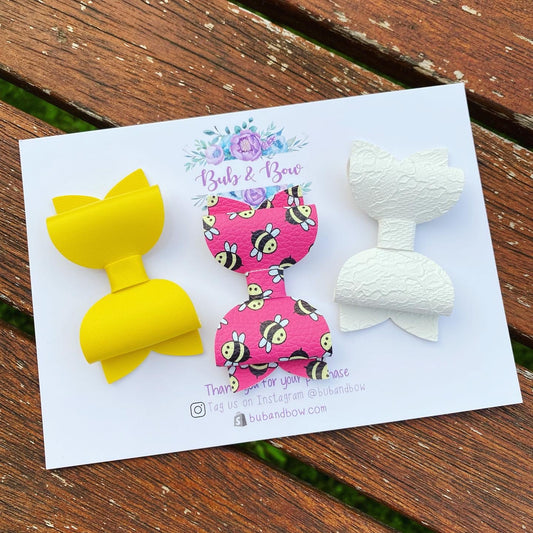 Buzzy Bee Mini Beauty bow set