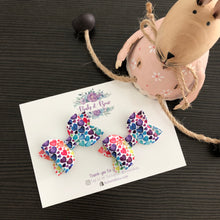 Load image into Gallery viewer, Rainbow Hearts Mini Beauty Bow