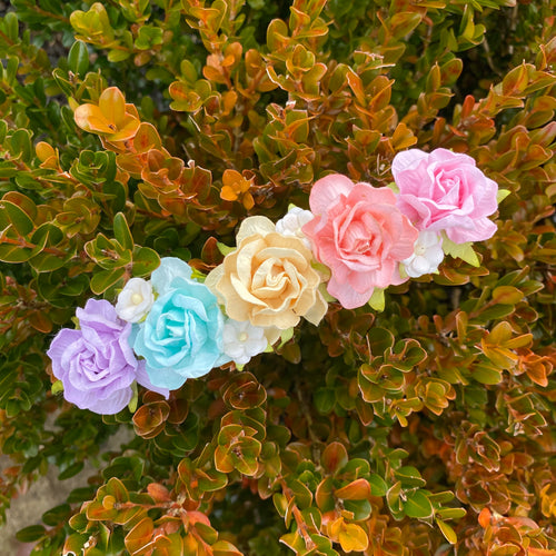 Pastel Rainbow Flower Crown