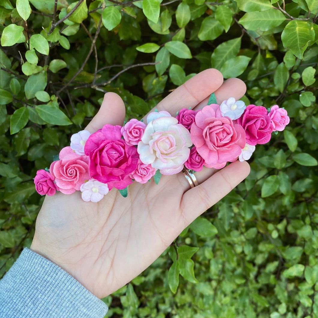 Pink Flower Crown