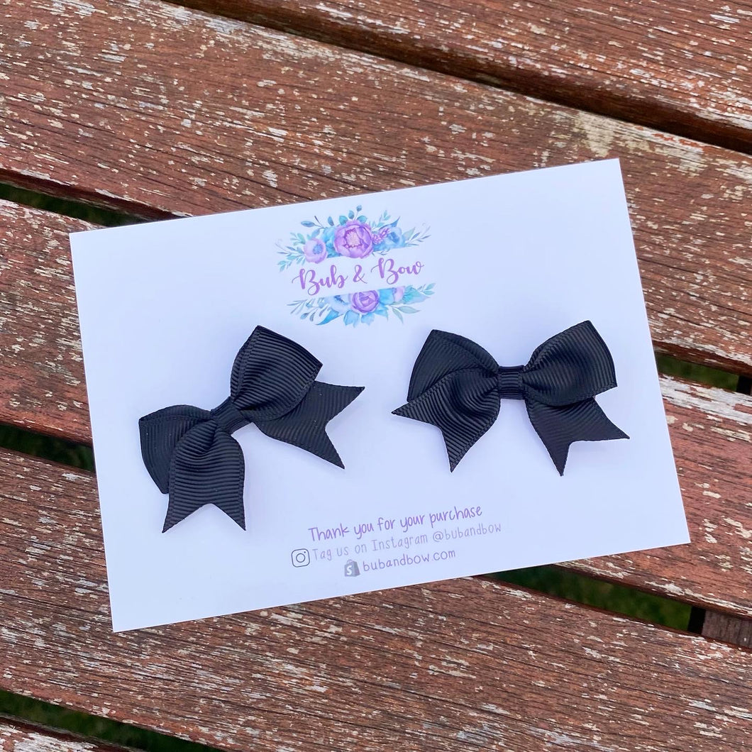 Ribbon Piggy Bows with Alligator Clips