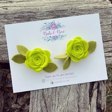 Load image into Gallery viewer, Mini Felt Bloom Piggys (Lime)