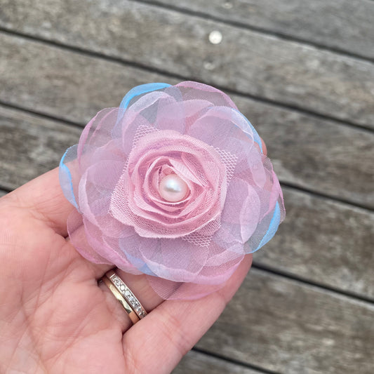 Chiffon Flower Clip