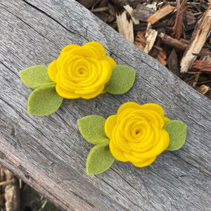 Mini Felt Bloom Piggys (Yellow)