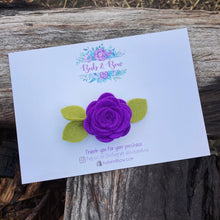 Load image into Gallery viewer, Mini Felt Bloom Single (Plum Jam)