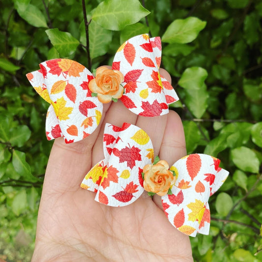 Autumn Leaves Mini Piggy Clips