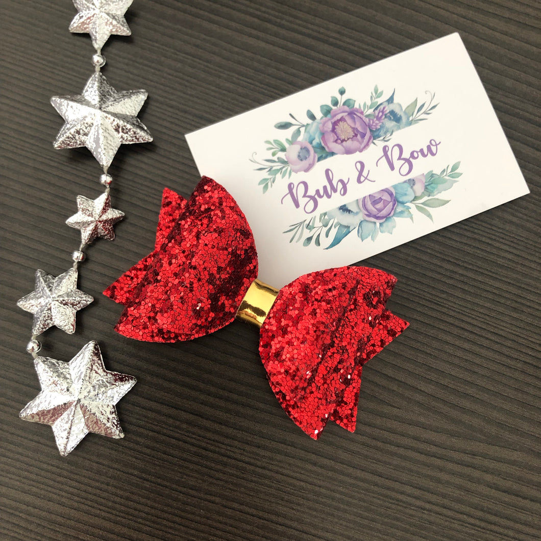 Classic 'Dolly' Glitter bow (double)