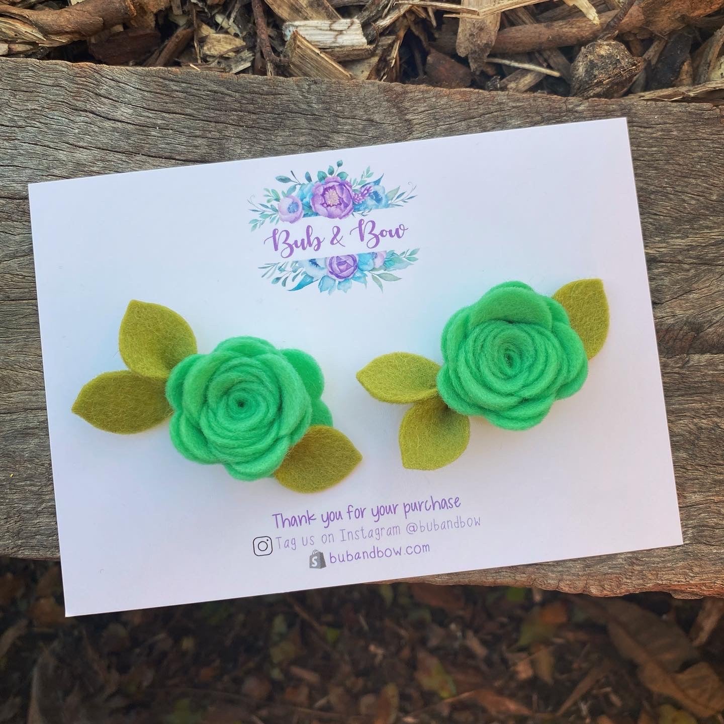 Mini Felt Bloom Piggys (Seafoam)