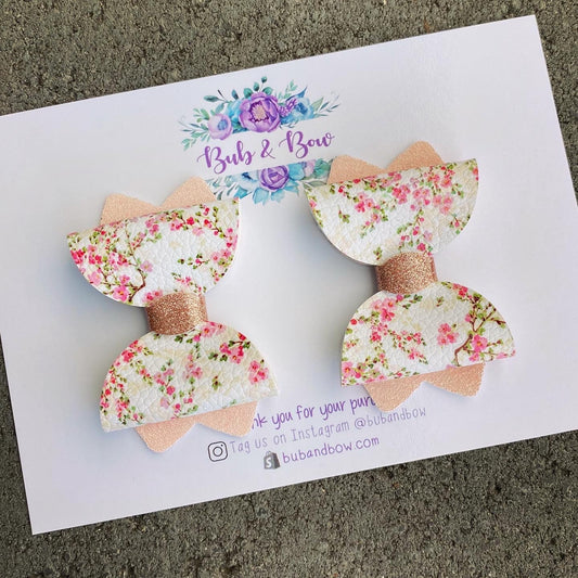 Cherry Blossom Kiarah Mini Piggy Clips