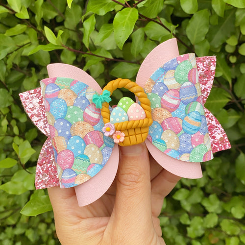 Easter Basket Clay Bow