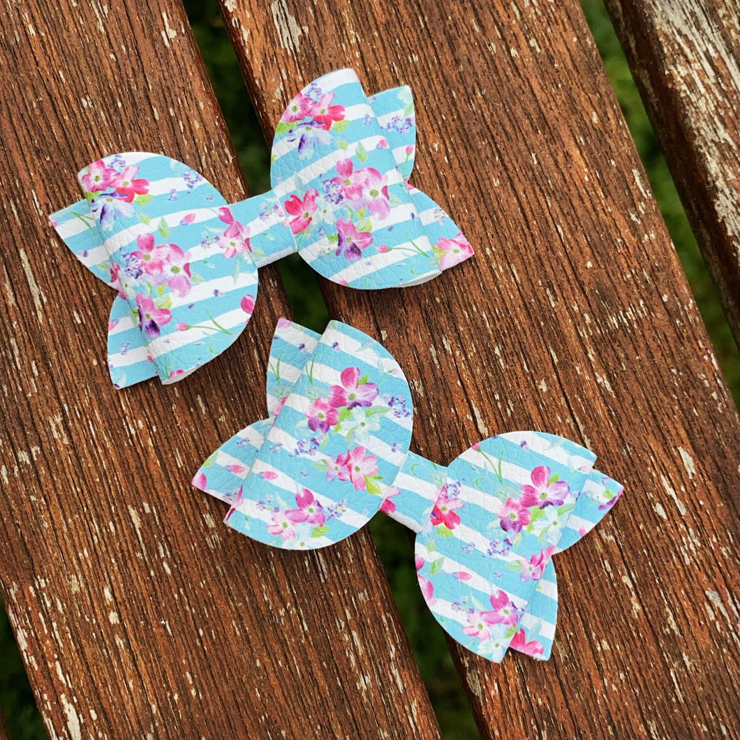 Spring Time Floral Mini Beauty bows