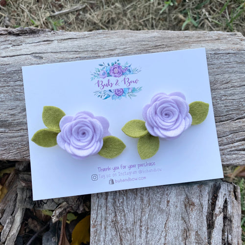 Mini Felt Bloom Piggys (Lavender Kiss)