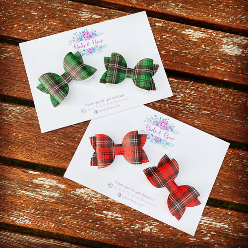 Tartan Mini Beauty Bow Bundle