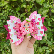 Load image into Gallery viewer, Strawberry Shortcake Clay bow