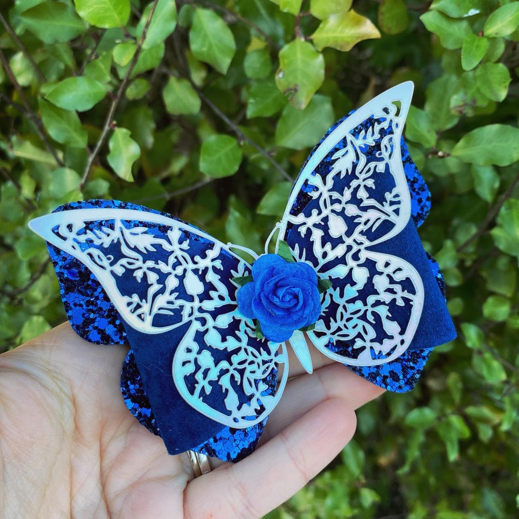 Filigree Butterfly Bow (Silver)