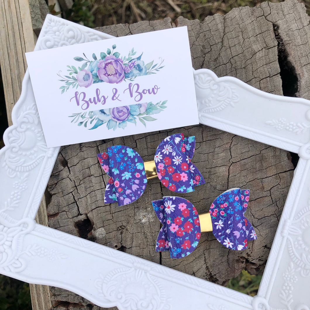 Spring Floral Mini Beauty Bows