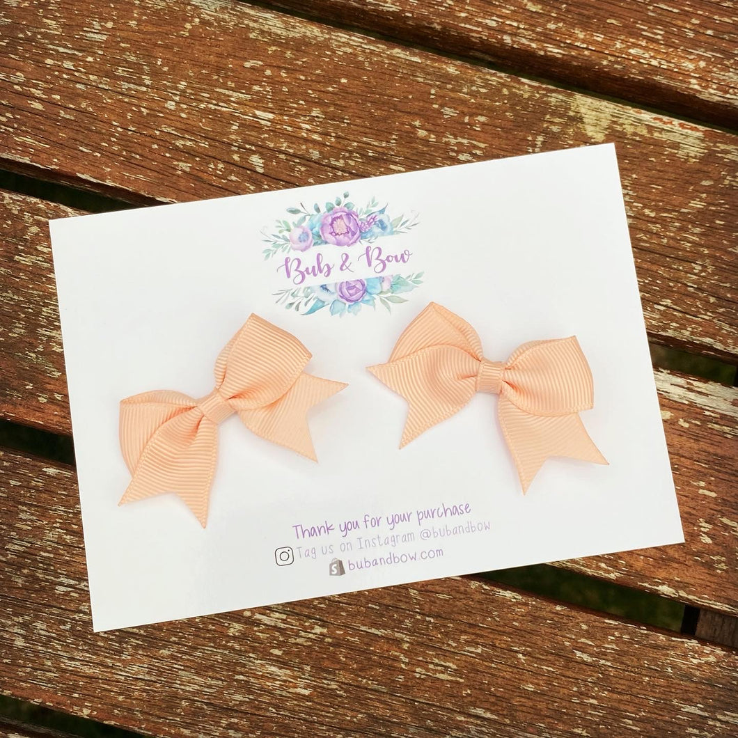 Ribbon Piggy Bows with Alligator Clips