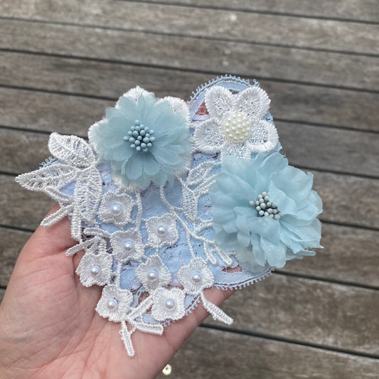 Vintage Lace Flower Fascinator