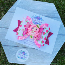 Load image into Gallery viewer, Strawberry Shortcake Clay bow