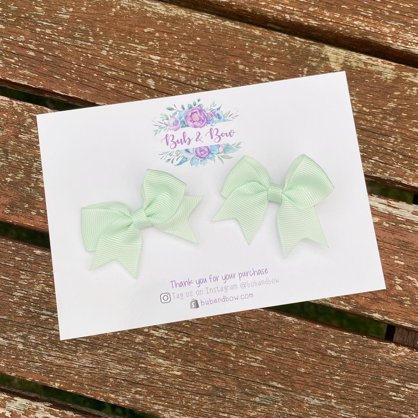 Ribbon Piggy Bows with Alligator Clips